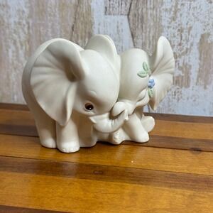 Homco 1993 Elephant Mother Baby Figurine Mexico